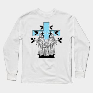 An anti-Christian day among cloistered monks Long Sleeve T-Shirt